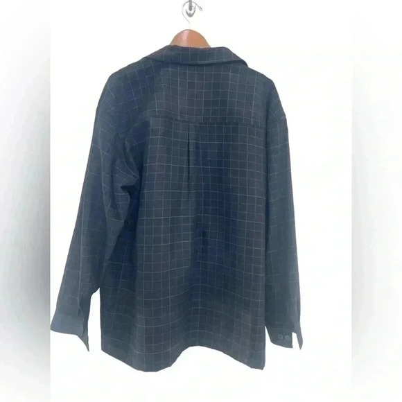 Bazzi New with tags Men’s Button Front Long Sleeve Black Plaid Size XXL - Picture 4 of 5